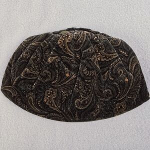 Vintage HL Harry Levine Brown Paisley Clutch